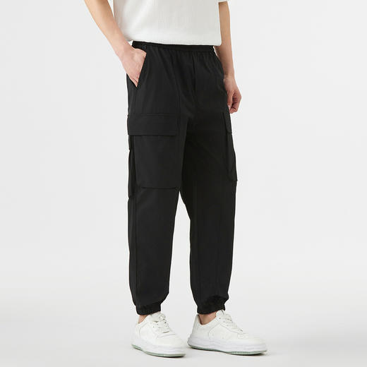 GXG男装【工装口袋】25夏季户外立体大贴袋松紧腰男式束脚休闲裤K&C 商品图2