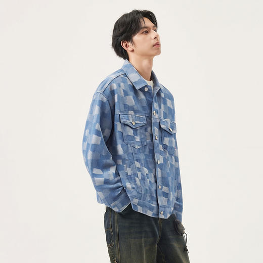 gxg.jeans男装  春季  百搭翻领牛仔夹克JFX1E801041 商品图1