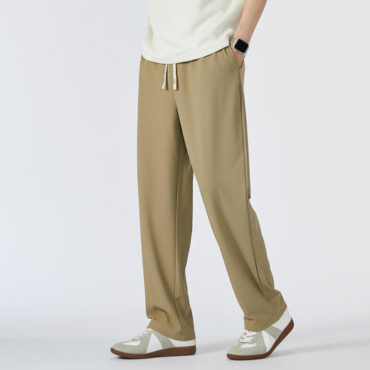 GXG男装夏季时尚抽绳休闲裤男士日常百搭直筒长裤K&C 商品图9