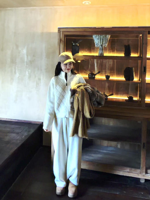 自制羊毛醋酸裤｜软而不塌的松弛感神裤 商品图0