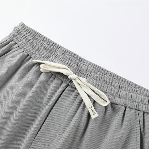 GXG男装【轻薄透气】25夏季时尚松紧垂顺亲肤宽松直筒男式休闲裤K&C 商品图5