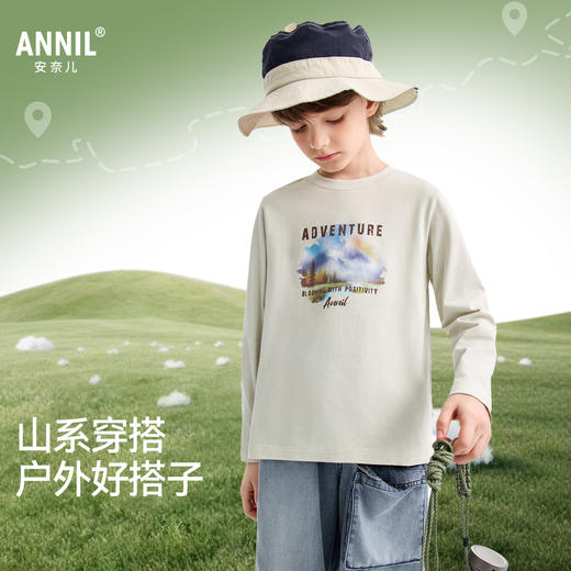 男童圆领长袖针织衫春季新款安奈儿童装EB611572 商品图1
