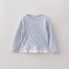 马克珍妮花边蝴蝶结女童软弹针织长袖T恤 宝宝上衣春装新款560083 商品缩略图2