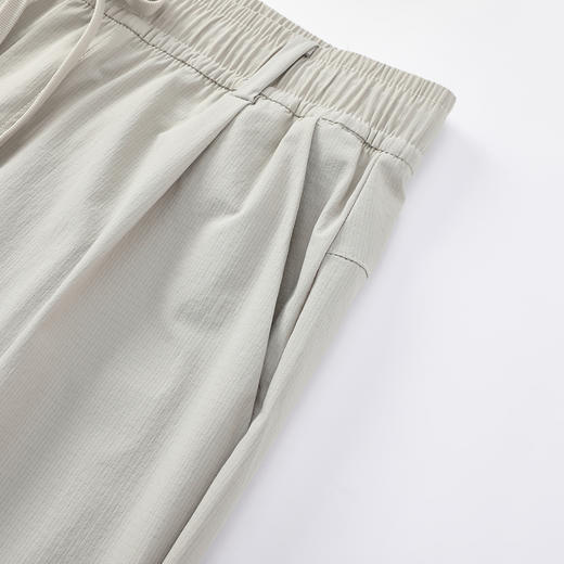 GXG男装【含桑蚕丝】25夏季时尚松紧腰日常通勤男式直筒休闲裤K&C 商品图8