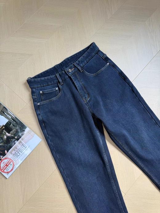 D121555秋冬款时尚休闲商务男士加绒牛仔裤 商品图7