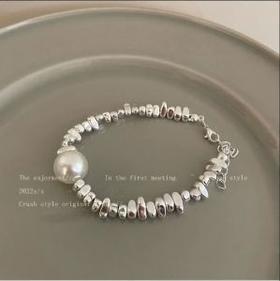 鹿鹿推荐·珍珠银色手链