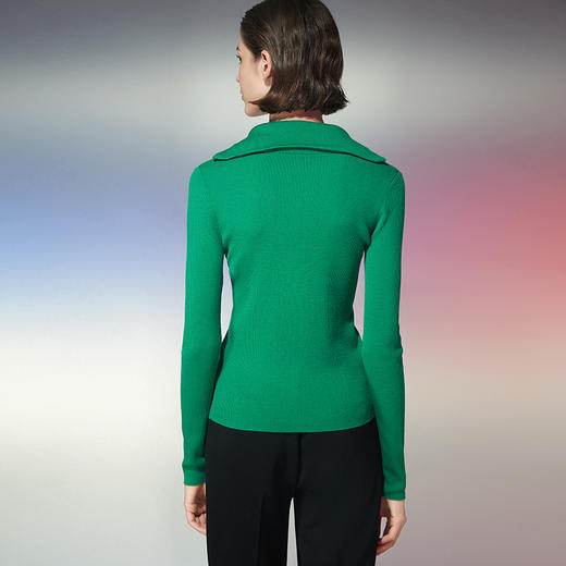 EITIE爱特爱春季新款洋气修身针织衫上衣7701403 商品图5