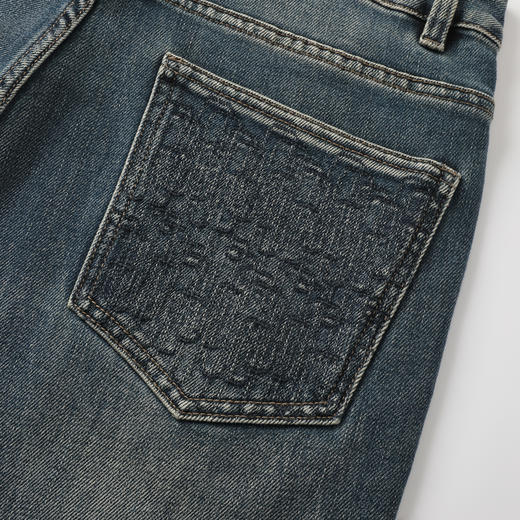 GXG男装25秋季时尚百搭日常通勤复古水洗弹力舒适男士锥形牛仔裤K&C 商品图12