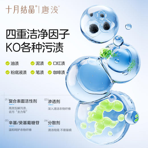 唐浅衣物去渍湿巾20片旅行出差便携应急免洗即穿羽绒服清洁湿巾 商品图2