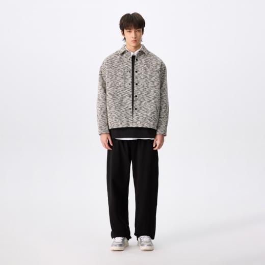 NPC潮牌复古小香风翻领短款衬衫夹克男潮流宽松休闲NP4CTJ19 商品图1