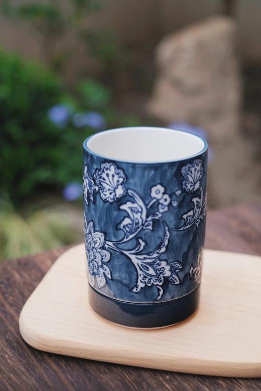 【分体式手绘青花陶瓷收纳筒】细腻手绘青花与贴心沥水设计的完美融合WD 商品图1