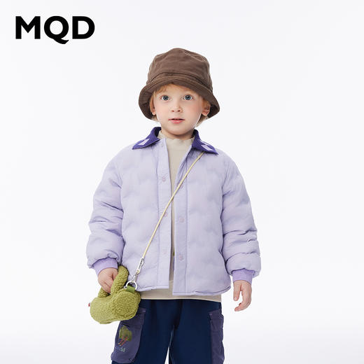 【秒】【MQD】男小童冬季轻便保暖趣味贴标翻领羽绒服 商品图2