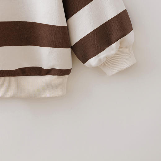 马克珍妮休闲复古男童条纹卫衣 宝宝套头衫2026年春装新款560010 商品图4