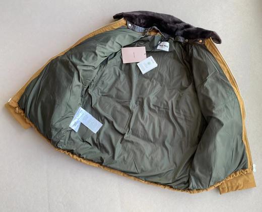 D121534重磅字母拉链皮毛一体羽绒服外套男女情侣款 商品图3