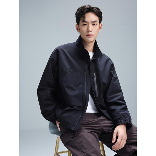 GXG男装【多口袋】25秋季时尚潮流百搭外套通勤休闲男式立领夹克K&C 商品图3