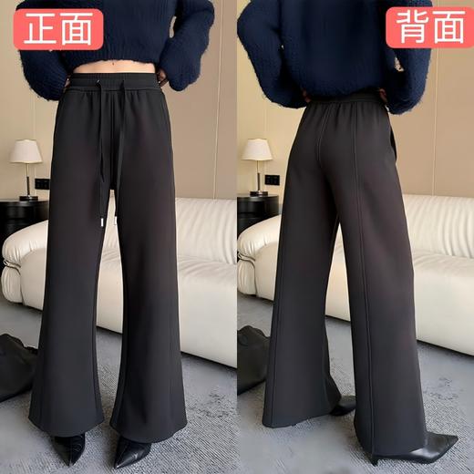 BeauMuse山羊绒蚕丝微喇休闲裤 商品图2