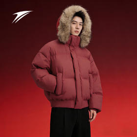 金莱克时尚加厚毛领可拆卸连帽冬季男女同款保暖棉服 5111