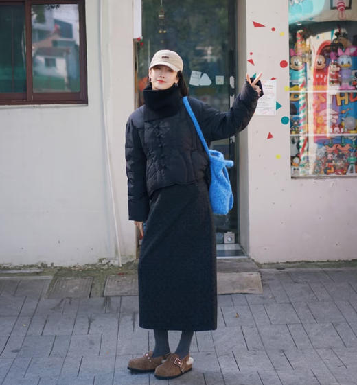 老米优品🎈秋冬神裙！含绵羊毛~《醋酸羊毛加绒H半身裙》显瘦又保暖~ 软糯手感+加绒内里，秋冬穿不冻腿！Q251215A 商品图8