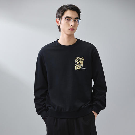 GXG男装【蛇年大吉】25春季生肖本命年新年款男女同款圆领卫衣K&C 商品图3