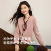 【12/17新品】熙世界甜美风系带V领毛衣开衫女长袖多巴胺针织上衣2025秋冬新款 商品缩略图1