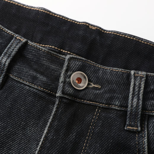 GXG男装25秋季经典简约日常通勤休闲复古水洗男式锥形牛仔长裤K&C 商品图7