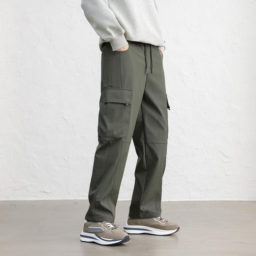 GXG男装【立体大贴袋】25秋季弹力松紧腰运动男式工装直筒休闲裤K&C 商品图8