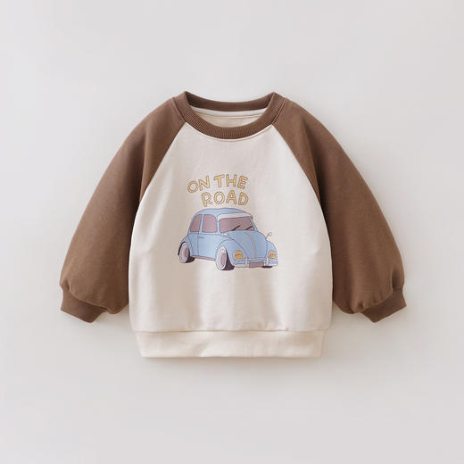 马克珍妮汽车俱乐部男童拼色卫衣宝宝套头衫2026年春装新款560009 商品图2