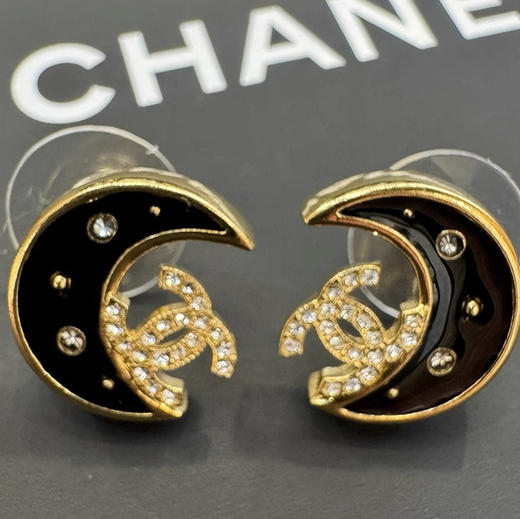 小香25K黑金月亮耳钉 商品图8