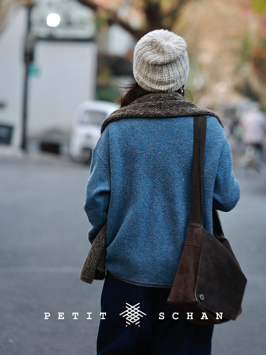 PETIT SCHAN小闪 CLO#998 Daybreak 将明未明 绵羊毛彩点提花针织开衫外套 商品图4
