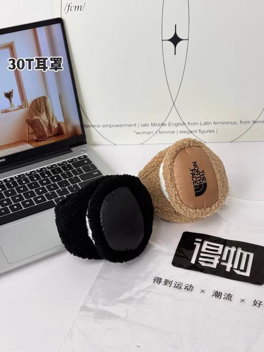 D121587日常凹造型巨好看的情侣款羊羔绒耳罩 商品图2