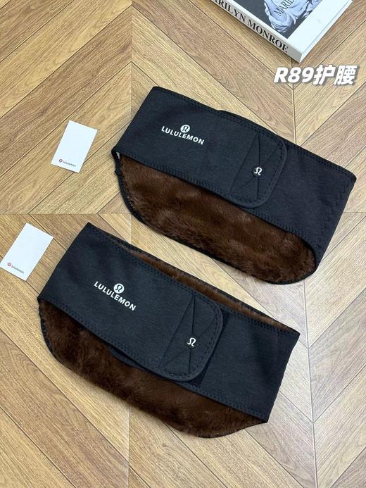 D121588一圈全是绒，新款羊羔绒+驼绒保暖护腰带 商品图0