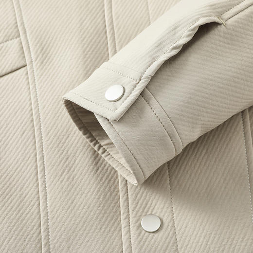 GXG男装【斜纹肌理】25秋季经典简约翻领通勤休闲男式夹克K&C 商品图12