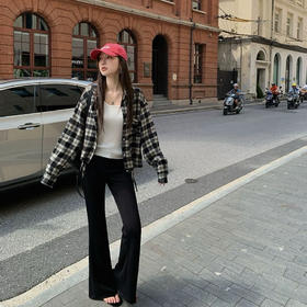 Beau Muse微喇小黑裤❗️腿型作弊神器，穿出超模比例感 可通勤可炸街的万能公式🔥美的毫无压力  