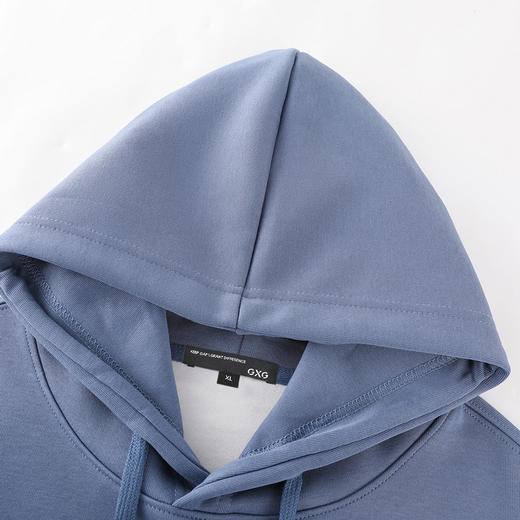 GXG男装25秋季时尚小地球印花通勤百搭日常休闲男式连帽卫衣K&C 商品图7
