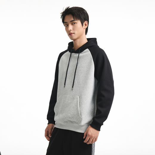 GXG男装秋季时尚撞色拼接潮牌情侣款连帽卫衣宽松百搭上衣外套K&C 商品图5