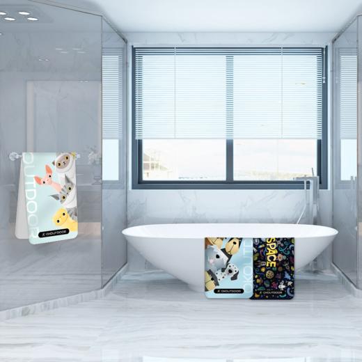 美国OKOUTDOOR 游泳沙滩毛巾 速干吸水不掉毛 健身房旅行运动浴巾 150*75cm 商品图1