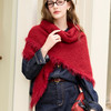 【绵羊毛】三彩2026新款复古港风正红小披肩外搭流苏氛围感派对女 商品缩略图2