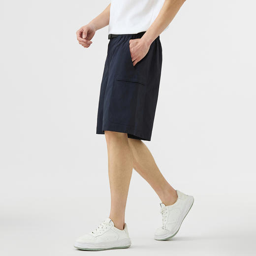 GXG男装【工装多袋】25夏季插扣腰带松紧腰户外沙滩男式休闲短裤K&C 商品图1