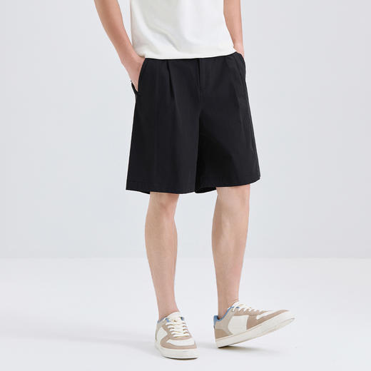 GXG男装25夏季潮流个性运动百搭休闲五分裤宽松舒适男式直筒短裤K&C 商品图3