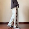 D121572简约百搭织带拼接休闲卫裤男女同款 商品缩略图5