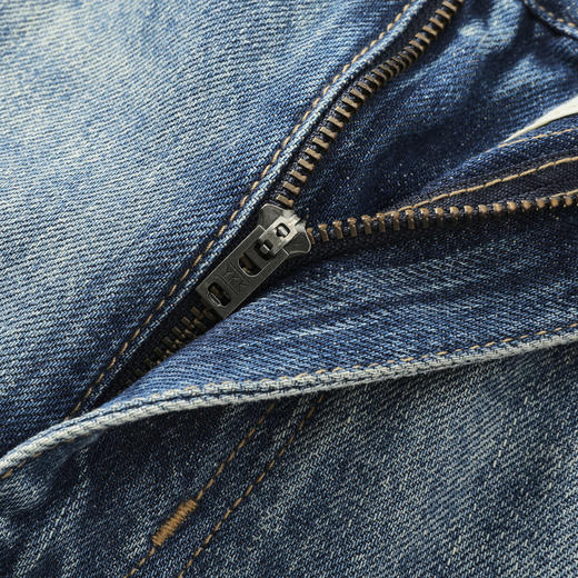 GXG男装25秋季弹力舒适半松紧腰百搭宽松日常通勤直筒男式牛仔裤K&C 商品图12