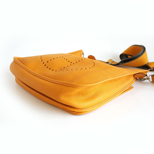 【95新】Hermes爱马仕黄色银扣Evelyne伊芙琳29单肩斜挎包女士111225NJS24 商品图6