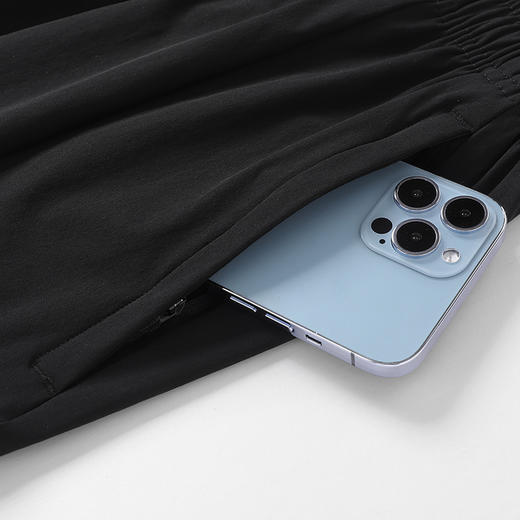 GXG男装2025春季时尚商务百搭松紧腰拼接直筒休闲长裤K&C 商品图5