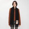 BURBERRY 巴宝莉 女士马术骑士徽标格子标签羊绒围巾 黑色 8116107 A1189 商品缩略图4