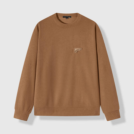 GXG男装【肌理面料】25春季简约纯色圆领休闲打底衫男式长袖卫衣K&C 商品图11