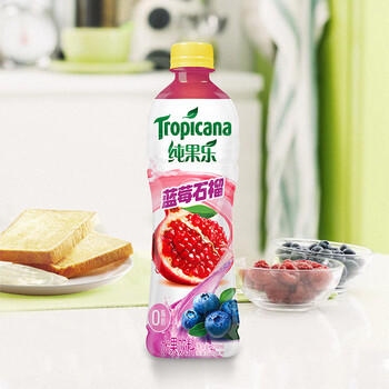 百事可乐纯果乐 蓝莓石榴味450ml*15瓶水果饮料家庭聚会 商品图1
