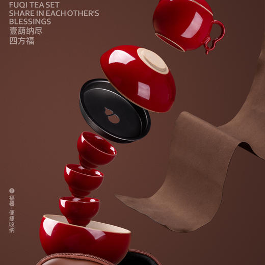 有福同享·福器 【非遗之美 壹葫纳福】东方匠心打造葫芦茶具，藏日月之灵气，赠知音之情谊 商品图4