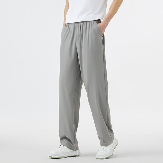 GXG男装【轻薄透气】25夏季时尚抽绳松紧腰舒适男式直筒休闲裤K&C 商品图9