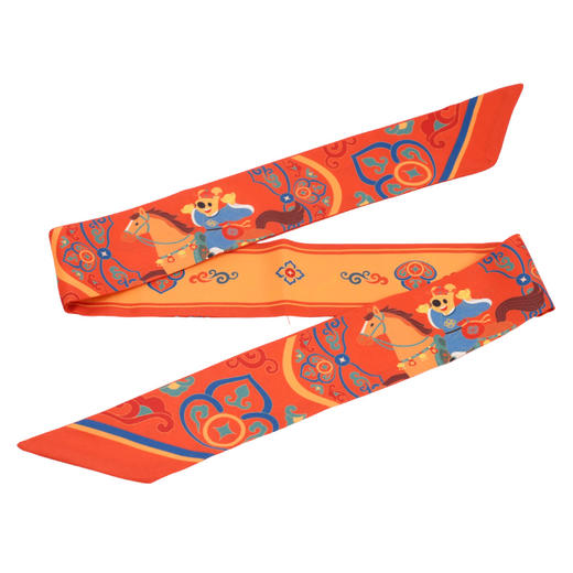 马年团团国风纹样丝巾带 商品图13