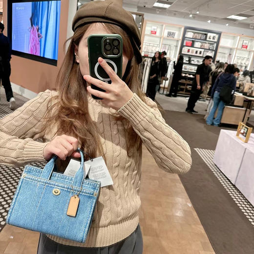 裁缝学苑AH39迷你牛仔托特单包纸样手提包斜挎包打版裁剪图 商品图5